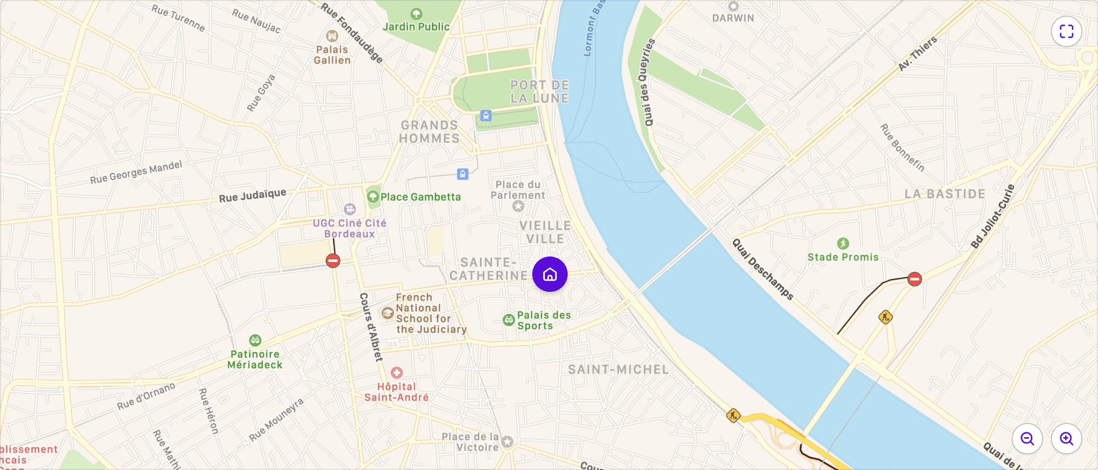 Mapa para desktop